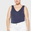 Vero Moda Curve V-Neck Knitted Tank Top -CARMAKOMA Clothing Sales 1 zoom desktop 1
