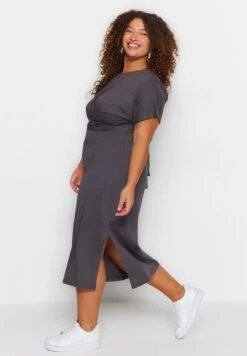 Tie And Slit Detail Dress