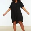 V-Neck Knitted Dress -CARMAKOMA Clothing Sales 1 zoom desktop 129
