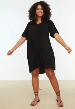 V-Neck Knitted Dress