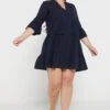 Vero Moda Curve Tiered V-Neck Dress -CARMAKOMA Clothing Sales 1 zoom desktop 131