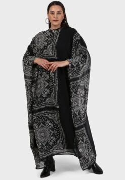 Cape Sleeve Printed Dress