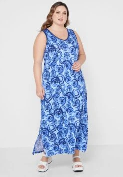 Avenue Side Split Printed Dress