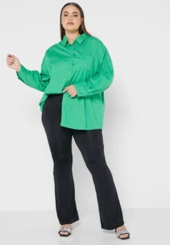 High Waist Flared Trousers