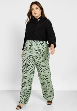 ONLY CARMAKOMA Printed Wide Leg Pants