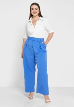 Wide Leg High Waist Trousers