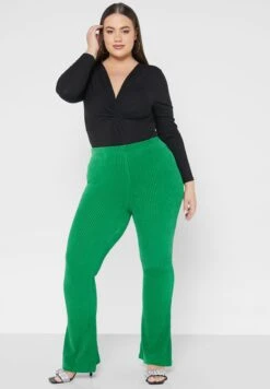 Elasticated Waist Flare Pants