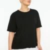 Contrast Detail Crew Neck T-Shirt -CARMAKOMA Clothing Sales 1 zoom desktop 24