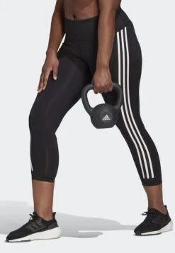 ADIDAS 3 Stripe Optime Train Icons 7/8 Leggings