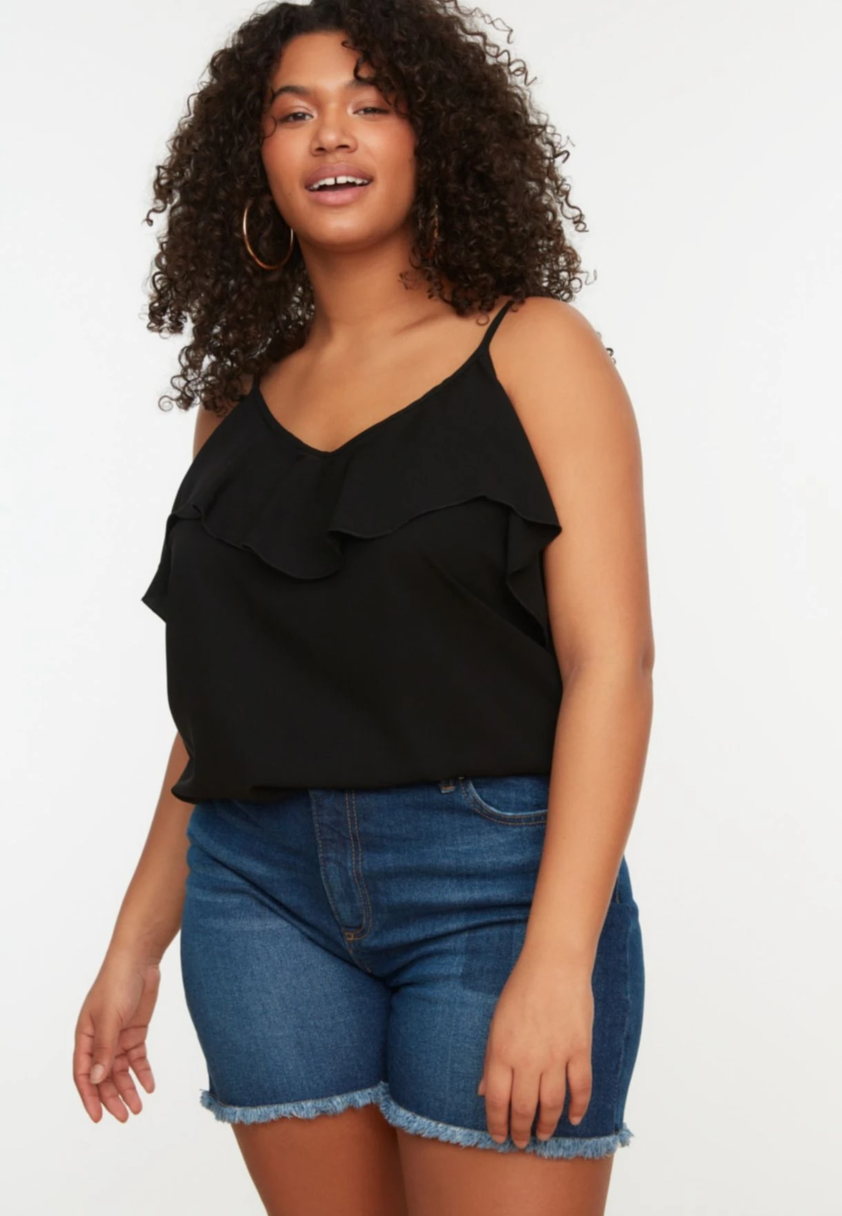 Strappy Ruffle Detail Top 3 Strappy Ruffle Detail Top