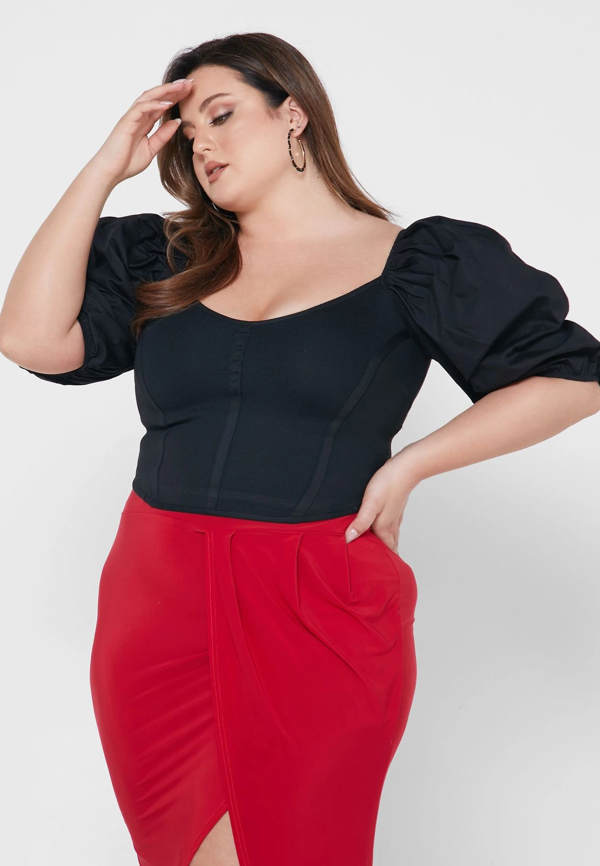 Puff Sleeve Knitted Top 3 Puff Sleeve Knitted Top