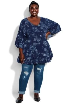 City Chic Printed Tunic