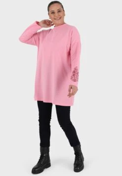 Sleeve Printed Knitted Tunic