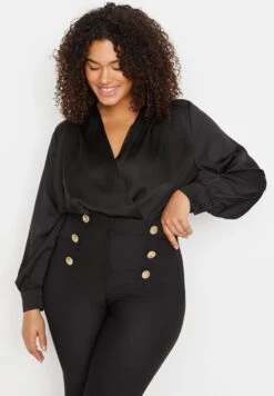 Balloon Sleeve Satin Body