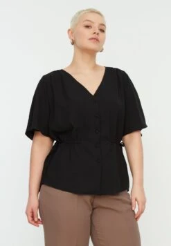 V-Neck Tie Detail Top