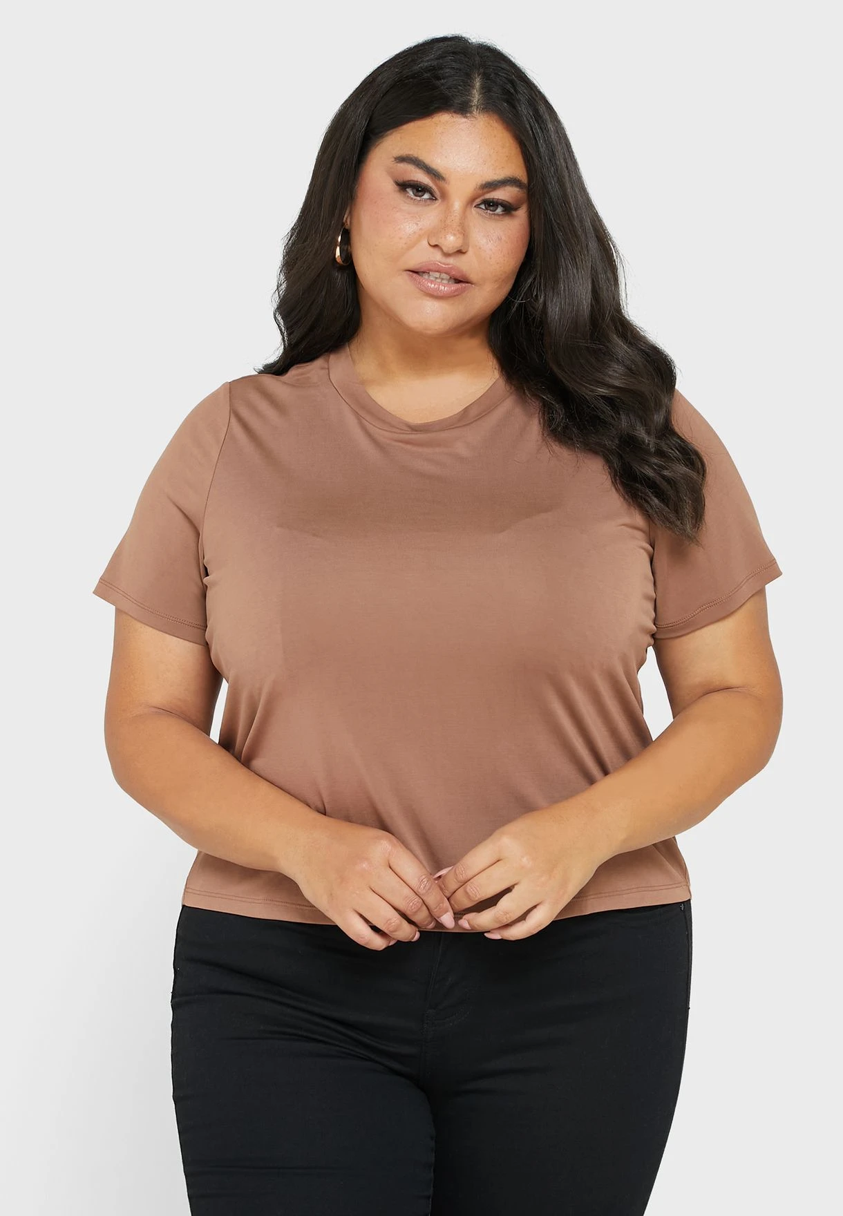 Vero Moda Curve Crew Neck Knitted Top 3 Vero Moda Curve Crew Neck Knitted Top