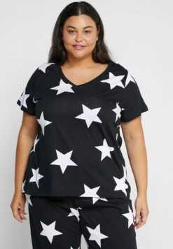 Avenue V-Neck Printed Top