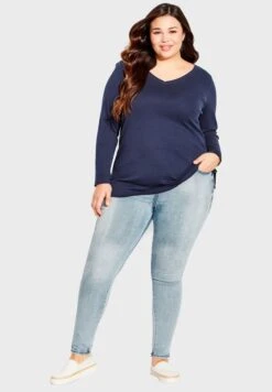 City Chic V-Neck Top