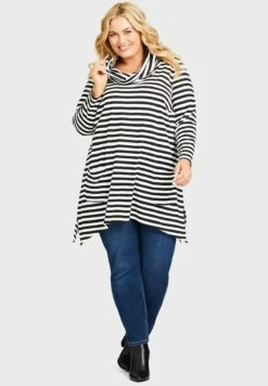 City Chic Striped Tunic