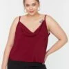 Cowl Neck Cami Top 2 Cowl Neck Cami Top -CARMAKOMA Clothing Sales 1 zoom desktop 312