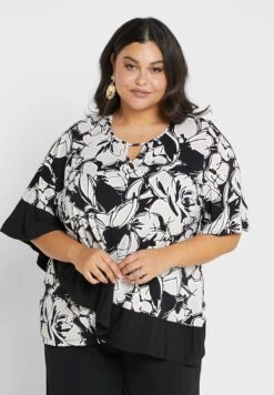 Avenue Cape Sleeve V-Neck Top