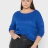 ONLY CARMAKOMA Ribbed Crew Neck Top 1 ONLY CARMAKOMA Ribbed Crew Neck Top -CARMAKOMA Clothing Sales 1 zoom desktop 320