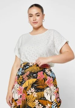 ONLY CARMAKOMA Openwork Knitted T-Shirt