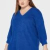 Vero Moda Curve V-Neck Cuffed Sleeve Top -CARMAKOMA Clothing Sales 1 zoom desktop 329