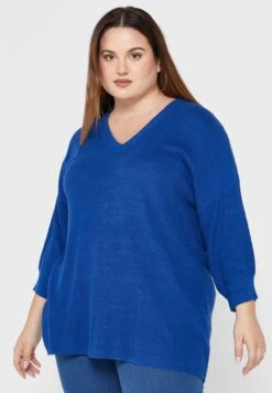 Vero Moda Curve V-Neck Cuffed Sleeve Top
