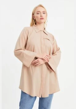 Pocket Detail Button Down Tunic