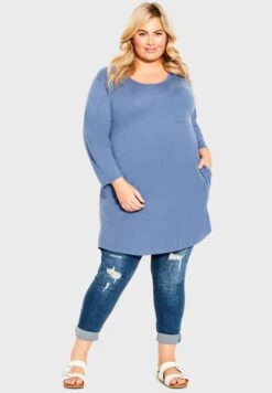 City Chic Crew Neck Tunic