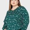 ONLY CARMAKOMA Floral Print V-Neck Top 2 ONLY CARMAKOMA Floral Print V-Neck Top -CARMAKOMA Clothing Sales 1 zoom desktop 350