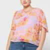 Vero Moda Curve V-Neck Floral Top -CARMAKOMA Clothing Sales 1 zoom desktop 353