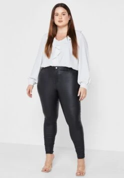 Vero Moda Curve High Waist Skinny Coated Jeans