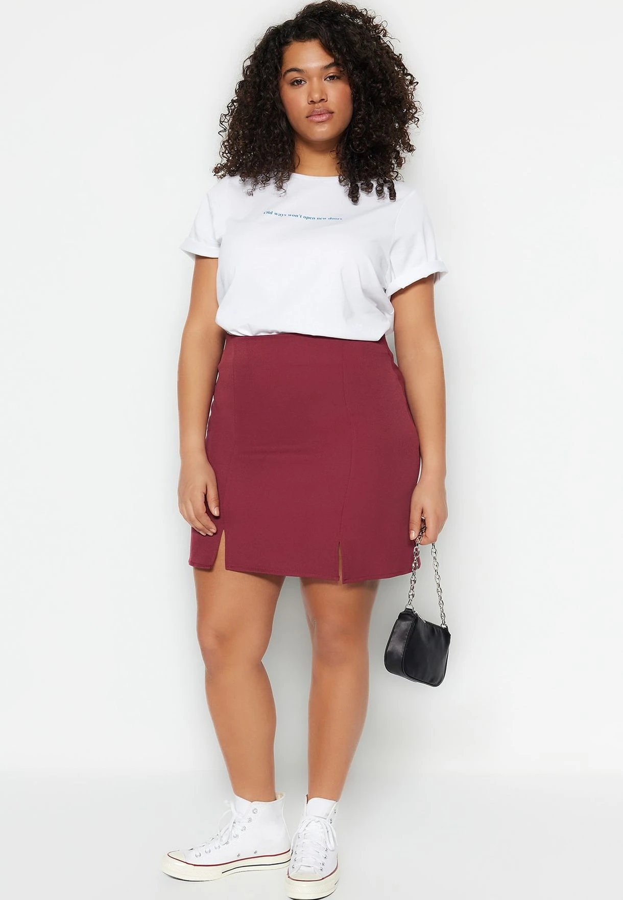 High Waist Slit Detail Skirt 2 High Waist Slit Detail Skirt