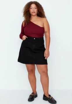 High Waist Denim Skirt