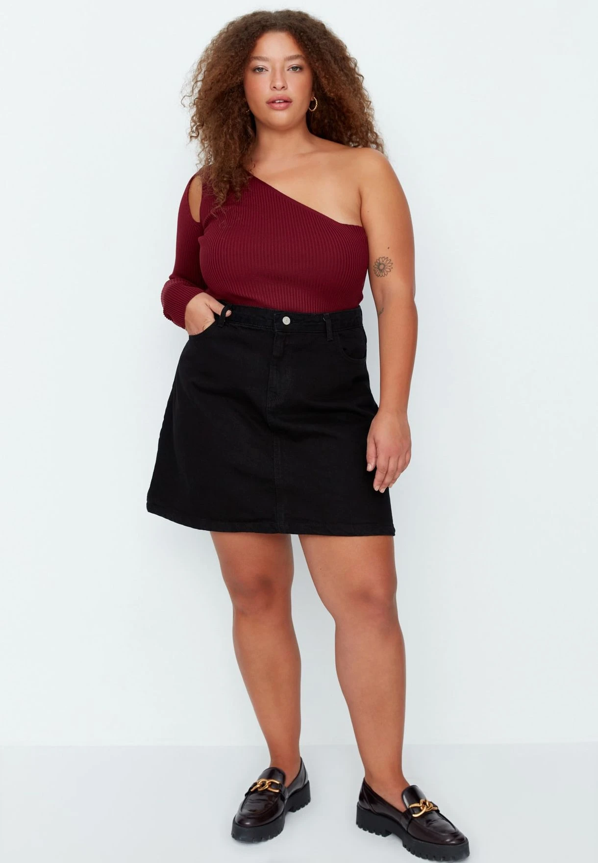 High Waist Denim Skirt 3 High Waist Denim Skirt