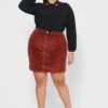 Zizzi Button Down Mini Skirt -CARMAKOMA Clothing Sales 1 zoom desktop 409