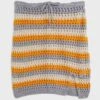Orange Plus Size Striped Crochet Mini Skirt 1 Orange Plus Size Striped Crochet Mini Skirt -CARMAKOMA Clothing Sales 1 zoom desktop 415