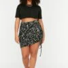 Ruched Detail Printed Skirt 2 Ruched Detail Printed Skirt -CARMAKOMA Clothing Sales 1 zoom desktop 421
