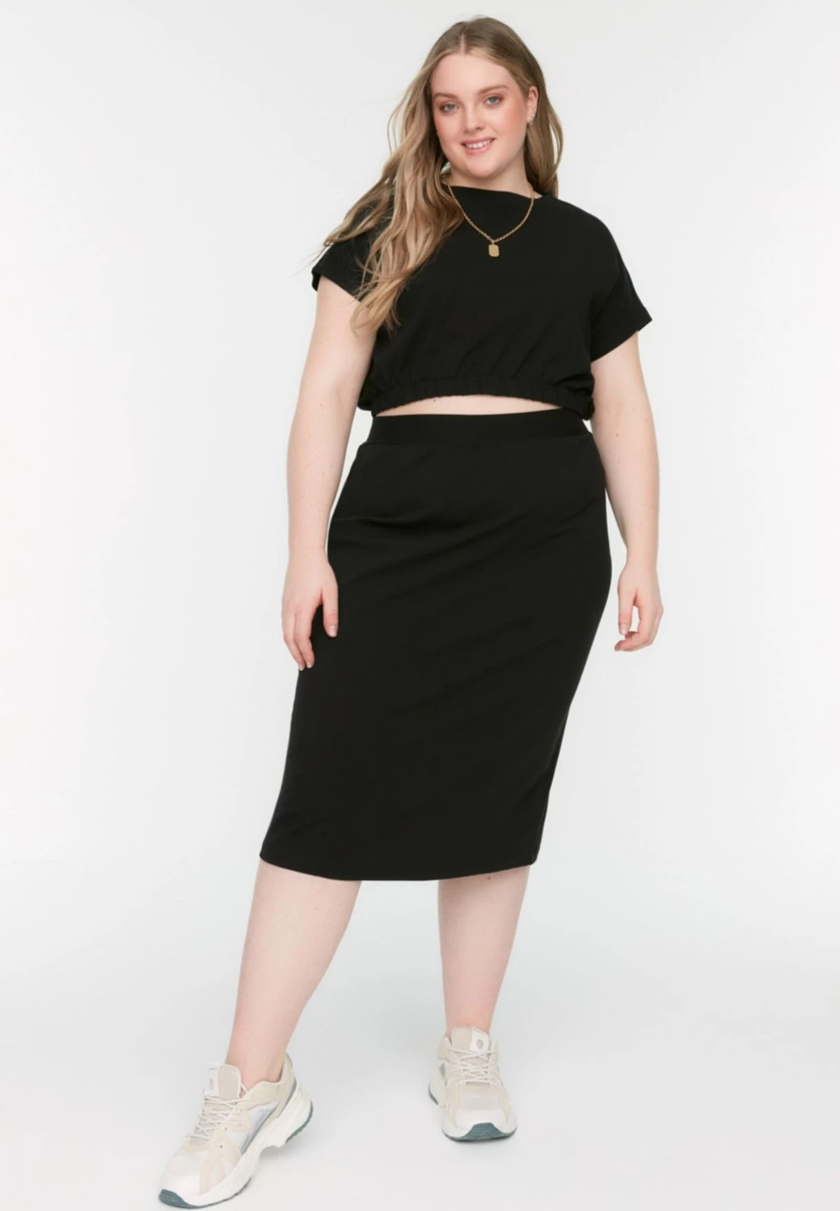 Crew Neck Top & Skirt Set 3 Crew Neck Top & Skirt Set