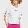 Puma Power Tape Cropped T-Shirt 2 Puma Power Tape Cropped T-Shirt -CARMAKOMA Clothing Sales 1 zoom desktop 5
