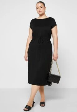 ONLY CARMAKOMA Tie Detail Knitted Dress