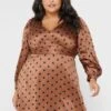 Vero Moda Curve Printed Puff Sleeve Dress -CARMAKOMA Clothing Sales 1 zoom desktop 72