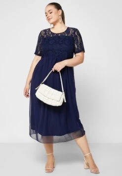 ONLY CARMAKOMA Mesh Detail Tiered Dress