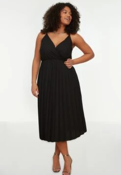 Strappy Pleated Dress