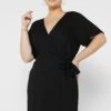 Vero Moda Curve Tie Detail Wrap Dress 2 Vero Moda Curve Tie Detail Wrap Dress -CARMAKOMA Clothing Sales 1 zoom desktop 90