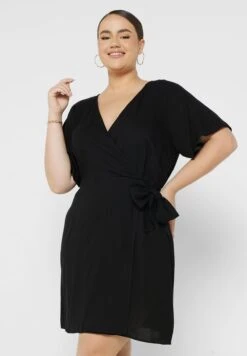 Vero Moda Curve Tie Detail Wrap Dress