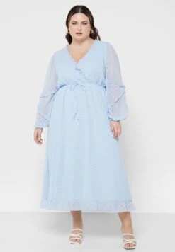 Ruffle Hem Mesh Dress