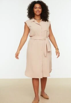 Tie Detail Button Down Dress